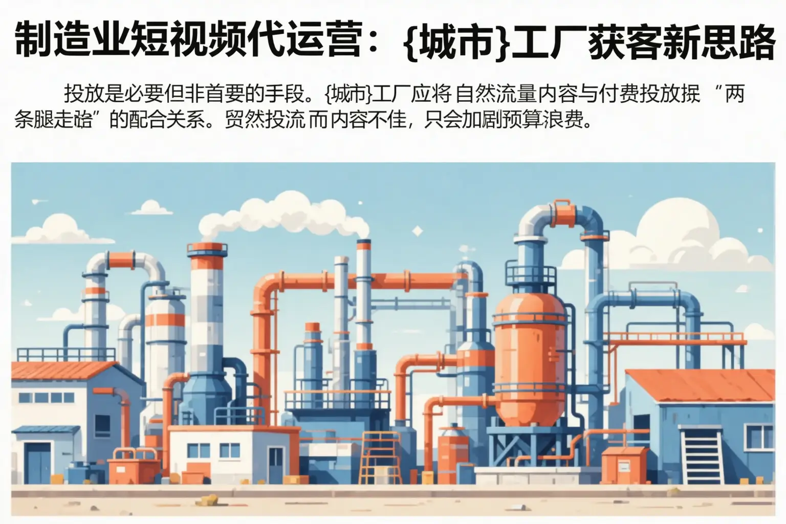 制造业短视频代运营:万柏林工厂获客新思路